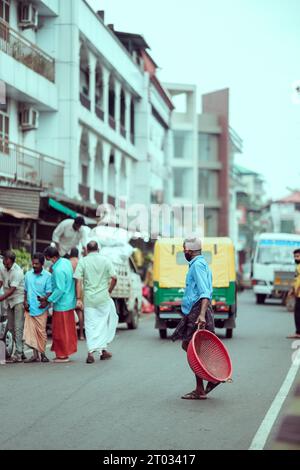 Straßenfotografie in Thripunithura, kerala Indien Stockfoto