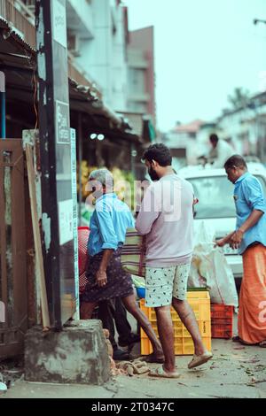 Straßenfotografie in Thripunithura, kerala Indien Stockfoto