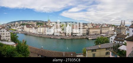 Limmat River, Zürich, Schweiz Stockfoto