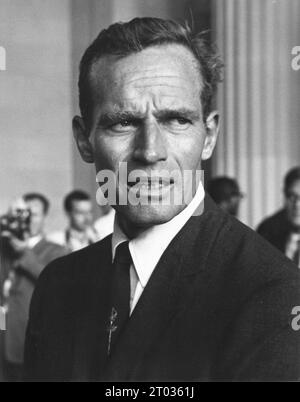 Schauspieler Charlton Heston, Charlton Heston (1923–2008) US-amerikanischer Schauspieler Stockfoto