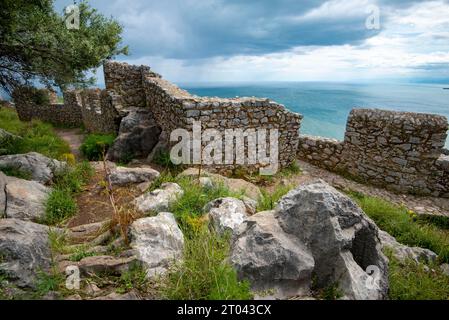 Ruinen der Burg Cefalu - Sizilien - Italien Stockfoto