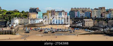 Beach Harbour in Tenby, Pembrokeshire, Wales Stockfoto