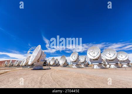 ALMA Radio Telescope Observatorium, San Pedro de Atacama, Chile, Südamerika Stockfoto