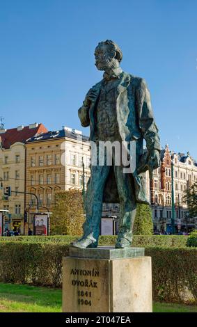 Statue von Antonin Dvorak im Rudolfinum, Prag, Tschechische Republik Stockfoto