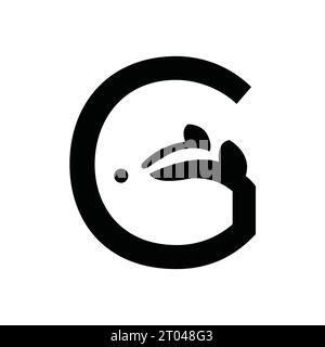 Logo-Vektor mit Buchstabe G Stock Vektor