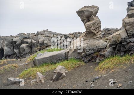 Die Brücke zwischen den Kontinenten in Island Stockfoto