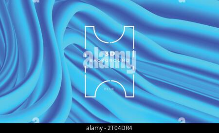 Abstrakter blauer Farbverlauf bunte fluide Hintergrund Design Vorlage Stock Vektor