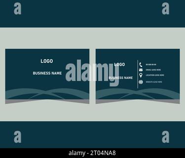 Professional Business Card Design Vorlage Stock Vektor