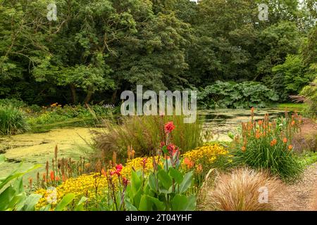 Gärten im Bonython Estate, Helston, Cornwall, England Stockfoto