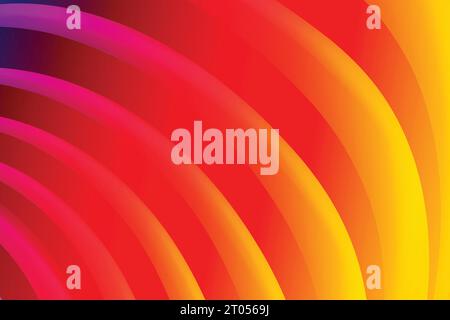 Neues stylisches, flaches, kreatives abstraktes, farbenfrohes Hintergrunddesign mit übermäßigem Farbverlauf Stock Vektor