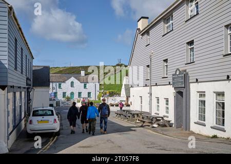 Das Touristenziel Dorf Aberdaron Gwynedd, Llyn Peninsula, Nordwales, Großbritannien Stockfoto