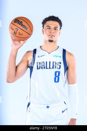 29. September 2023: Dallas Mavericks Forward Josh Green posiert während des Dallas Mavericks Media Day im American Airlines Center in Dallas, TX Albert Pena/Cal Sport Media Stockfoto