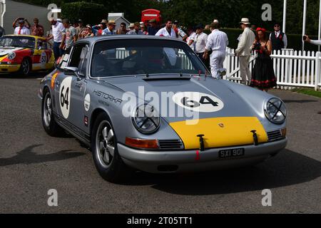 Oliver Bryant, Andrew Smith, Porsche 911, Fordwater Trophy, ein fünfundvierzigminütiges zwei-Fahrer-Rennen für 2 Liter Porsche 901er und 911er Stockfoto