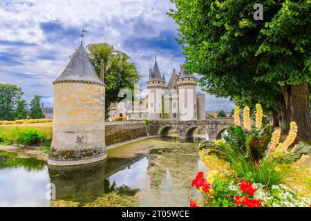 Sully-sur-loire. Frankreich. Schloss des Loiretals. Stockfoto