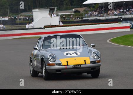 Oliver Bryant, Andrew Smith, Porsche 911, Fordwater Trophy, ein fünfundvierzigminütiges zwei-Fahrer-Rennen für 2 Liter Porsche 901er und 911er Stockfoto