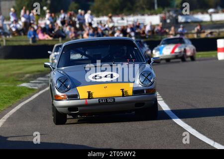 Oliver Bryant, Andrew Smith, Porsche 911, Fordwater Trophy, ein fünfundvierzigminütiges zwei-Fahrer-Rennen für 2 Liter Porsche 901er und 911er Stockfoto