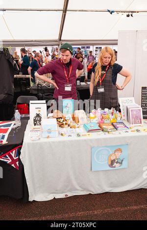 Das Lakes International Comic Art Festival 29. September - 1. Oktober Bowness auf dem Windermere Cumbria UK Lakeside Comics Marketplace Stockfoto