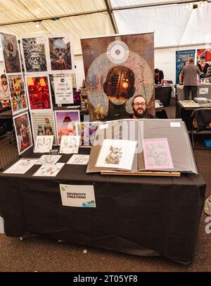 Das Lakes International Comic Art Festival 29. September - 1. Oktober Bowness auf dem Windermere Cumbria UK Lakeside Comics Marketplace Stockfoto