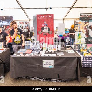 Das Lakes International Comic Art Festival 29. September - 1. Oktober Bowness auf dem Windermere Cumbria UK Lakeside Comics Marketplace Stockfoto