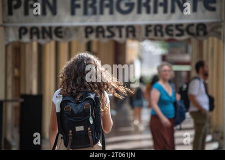 Bologna in Emilia-Romagna in Norditalien September 2023 Wiki: Ist eine Stadt in und die Hauptstadt der Region Emilia-Romagna in Norditalien, von der es stammt Stockfoto