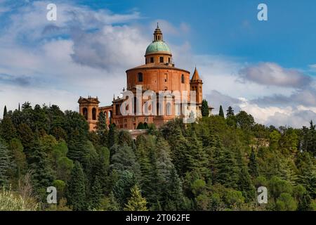 Bologna in Emilia-Romagna in Norditalien September 2023 das Heiligtum der Madonna von San Luca ist eine Basilika in Bologna, Norditalien Stockfoto