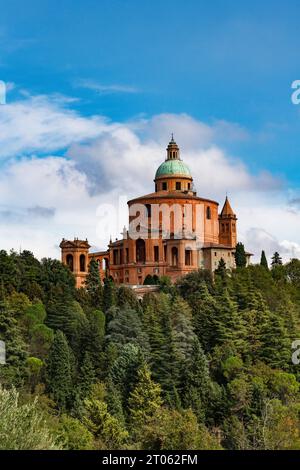 Bologna in Emilia-Romagna in Norditalien September 2023 das Heiligtum der Madonna von San Luca ist eine Basilika in Bologna, Norditalien Stockfoto