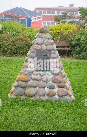 Neufundland Memorial and History Cairn in St. Pierre, Frankreich Stockfoto