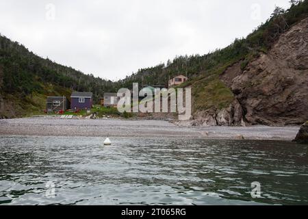 Kleine Gemeinden auf Langlade in St. Pierre & Miquelon, Frankreich Stockfoto