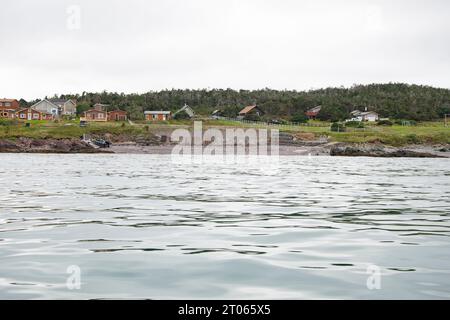 Kleine Gemeinden auf Langlade in St. Pierre & Miquelon, Frankreich Stockfoto