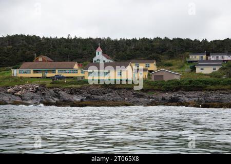 Kleine Gemeinden auf Langlade in St. Pierre & Miquelon, Frankreich Stockfoto