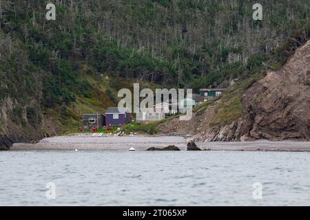 Kleine Gemeinden auf Langlade in St. Pierre & Miquelon, Frankreich Stockfoto