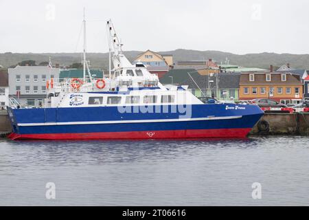 Miquelon Fähre in St. Pierre, Frankreich Stockfoto