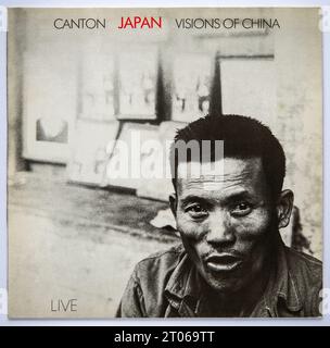 Bildercover der 12-Zoll-Single-Version von Canton and Visions of China Live von Japan, die 1983 veröffentlicht wurde Stockfoto