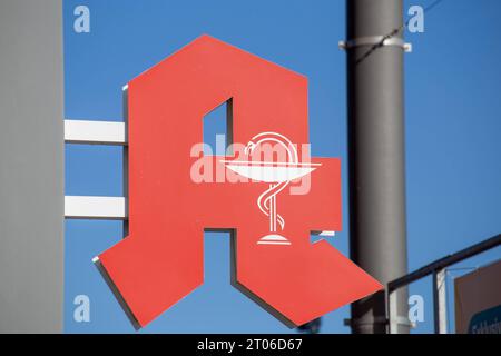 Logo der öffentlichen Apotheken in Deutschland *** Logo der öffentlichen Apotheken in Deutschland Copyright: xx Credit: Imago/Alamy Live News Stockfoto