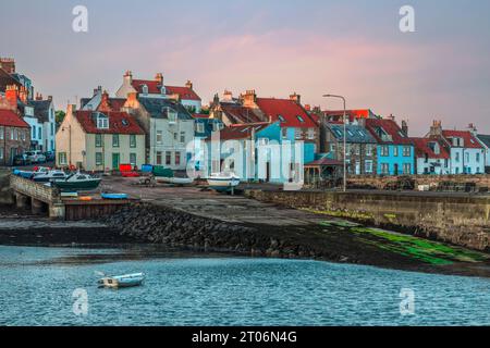 Der historische Hafen von St Monans in Fife, Schottland. Stockfoto