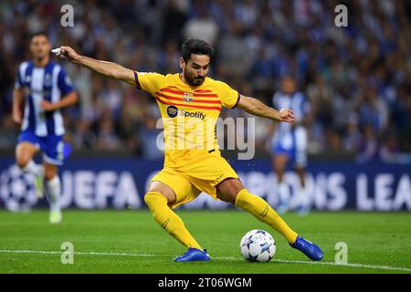 Hafen, Portugal. Oktober 2023. Estadio do Dragao Ilkay Gundogan aus Barcelona, während des Spiels zwischen Porto und Barcelona, in der 2. Runde der Gruppe H der UEFA Champions League 2023/2024 in Estadio do Dragao am Mittwoch, 04. 30761 (Daniel Castro/SPP) Credit: SPP Sport Press Photo. /Alamy Live News Stockfoto