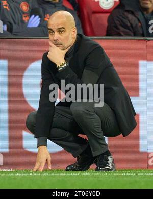 Im Gruppenspiel G RB LEIPZIG - MANCHESTER CITY of Football UEFA Champions League in der Saison 2023/2024 in Leipzig, 4. Oktober 2023. Gruppenphase, RBL, Red Bull © Peter Schatz / Alamy Live News Stockfoto