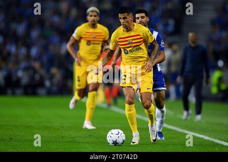 Hafen, Portugal. Oktober 2023. Estadio do Dragao Joao Cancelo aus Barcelona, während des Spiels zwischen Porto und Barcelona, in der 2. Runde der Gruppe H der UEFA Champions League 2023/2024 in Estadio do Dragao am Mittwoch, 04. 30761 (Daniel Castro/SPP) Credit: SPP Sport Press Photo. /Alamy Live News Stockfoto