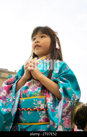 Japan Matsuri öffentliche Veranstaltung am Trafalgar Square, London, England, 2023. Stockfoto