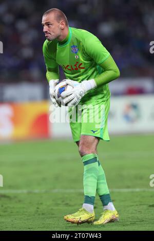 Tokio, Japan. Oktober 2023. Michael Woud (Ventforet) Fußball/Fußball : AFC Champions League 2023-24 Gruppenphase zwischen Ventforet Kofu - Buriram United im Japan National Stadium in Tokio. Quelle: YUTAKA/AFLO SPORT/Alamy Live News Stockfoto