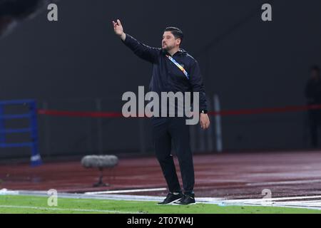 Tokio, Japan. Oktober 2023. Athanasios Papastamatiou (Buriram United) Fußball/Fußball : AFC Champions League 2023-24 Gruppenphase zwischen Ventforet Kofu - Buriram United im Japan National Stadium in Tokio. Quelle: YUTAKA/AFLO SPORT/Alamy Live News Stockfoto