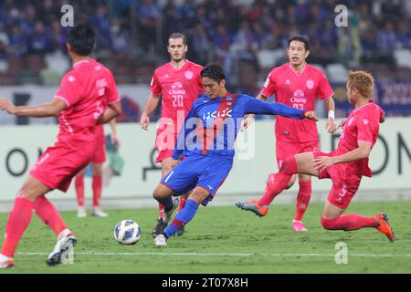 Tokio, Japan. Oktober 2023. Ryotaro Nakamura (Ventforet) Fußball/Fußball : AFC Champions League 2023-24 Gruppenphase zwischen Ventforet Kofu - Buriram United im Japan National Stadium in Tokio. Quelle: YUTAKA/AFLO SPORT/Alamy Live News Stockfoto