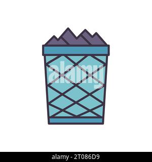 Trash Bin related vector icon Stock Vektor