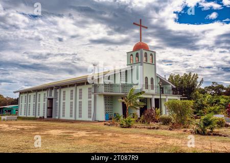 Kleine Kirche Parroquia San Juan Bautista, Carrillo, Guanacaste, Costa Rica Stockfoto