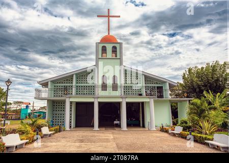 Kleine Kirche Parroquia San Juan Bautista, Carrillo, Guanacaste, Costa Rica Stockfoto