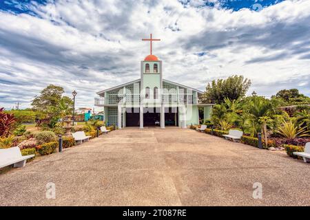 Kleine Kirche Parroquia San Juan Bautista, Carrillo, Guanacaste, Costa Rica Stockfoto