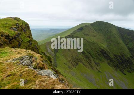 Von Y Garn in Richtung Mynydd Drws-y-coed Stockfoto