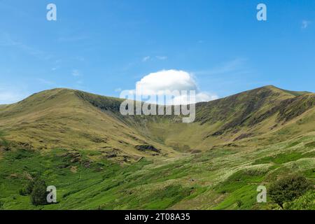 Blick nach Mynydd Tal-y-Mignedd vom Südostgrat von Craig Cwm Silyn Stockfoto