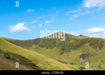 Blick nach Mynydd Tal-y-Mignedd vom Südostgrat von Craig Cwm Silyn Stockfoto