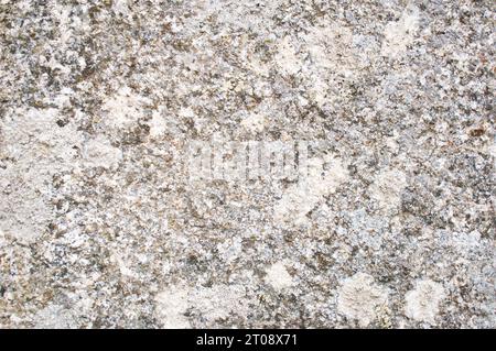 Nahaufnahme aus Flechtenbedecktem Granit, ideal als Hintergrund - John Gollop Stockfoto